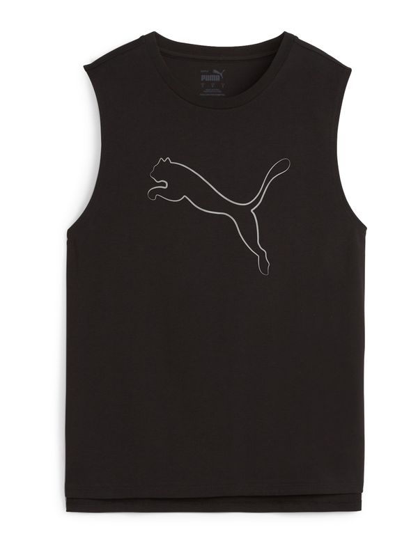 PUMA PUMA Спортен топ 'MOTION'  черно / бяло