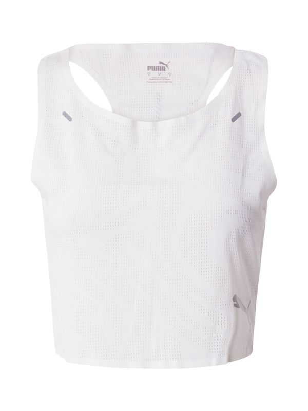 PUMA PUMA Спортен топ  сребърно / естествено бяло