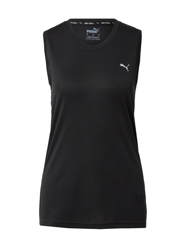 PUMA PUMA Спортен топ  светлосиво / черно