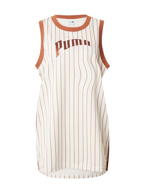 PUMA PUMA Спортна рокля 'TEAM'  карамел / бяло