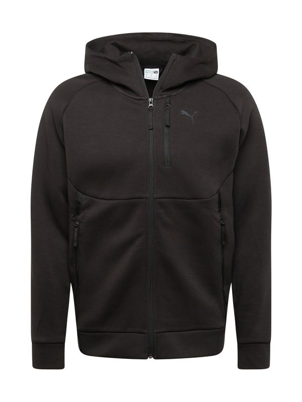 PUMA PUMA Спортна жилетка с качулка 'TECH'  черно