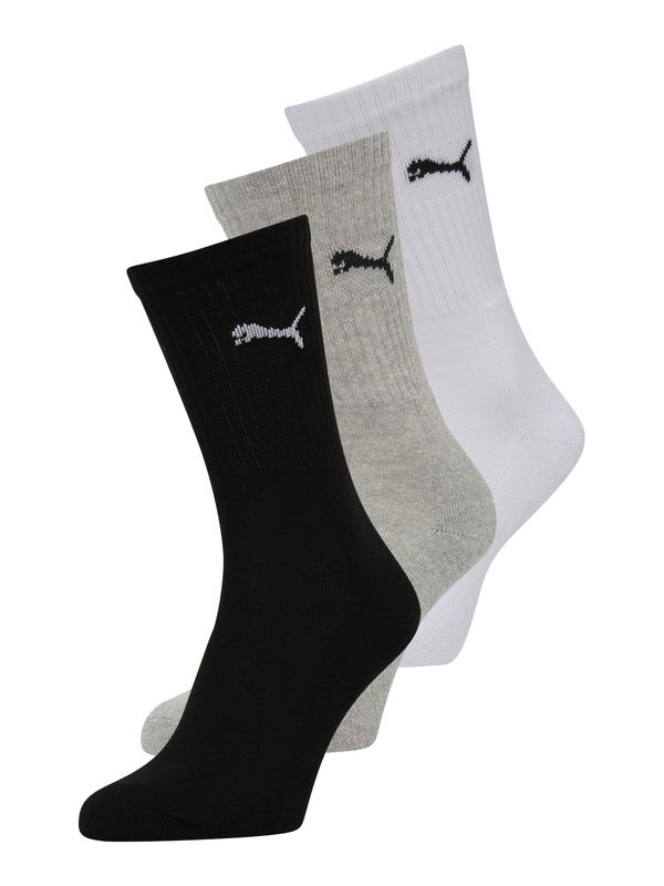 PUMA PUMA Спортни чорапи  сиво / черно / бяло