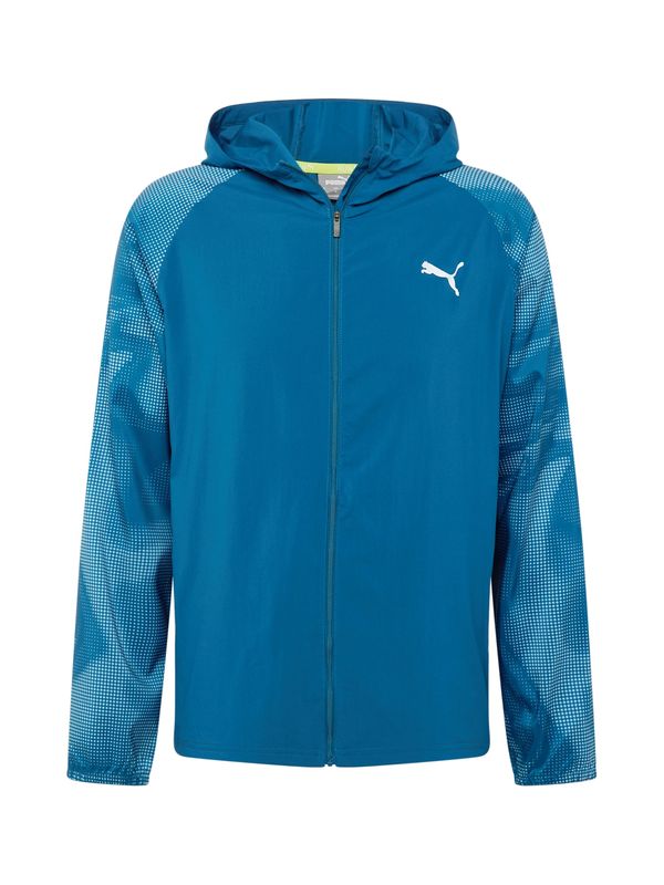 PUMA PUMA Спортно яке 'RUN FAVORITE AOP'  синьо / бяло