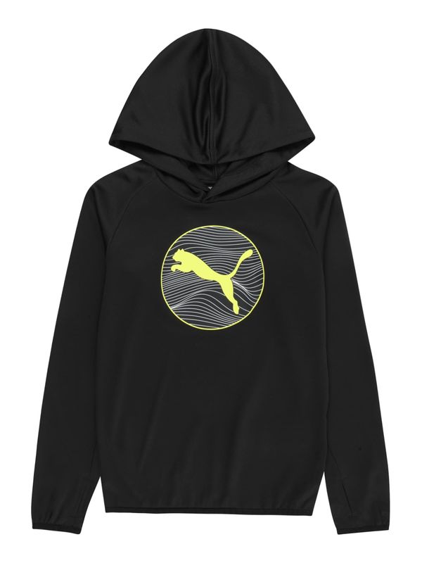 PUMA PUMA Суичър 'ACTIVE SPORTS'  сиво / неоново зелено / черно