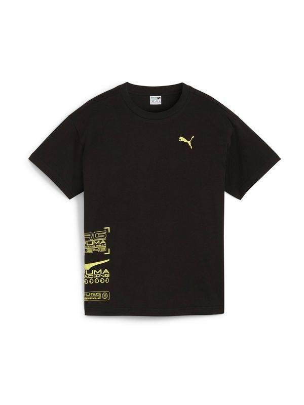 PUMA PUMA Тениска 'CLASSICS XCOUNTRY BIKER'  пастелно жълто / черно