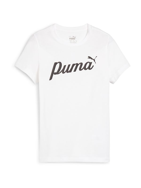 PUMA PUMA Тениска 'ESS'  черно / бяло