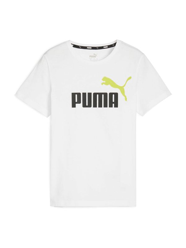 PUMA PUMA Тениска 'Essential'  лайм / черно / бяло