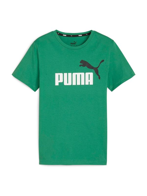 PUMA PUMA Тениска 'Essential'  зелено / черно / бяло