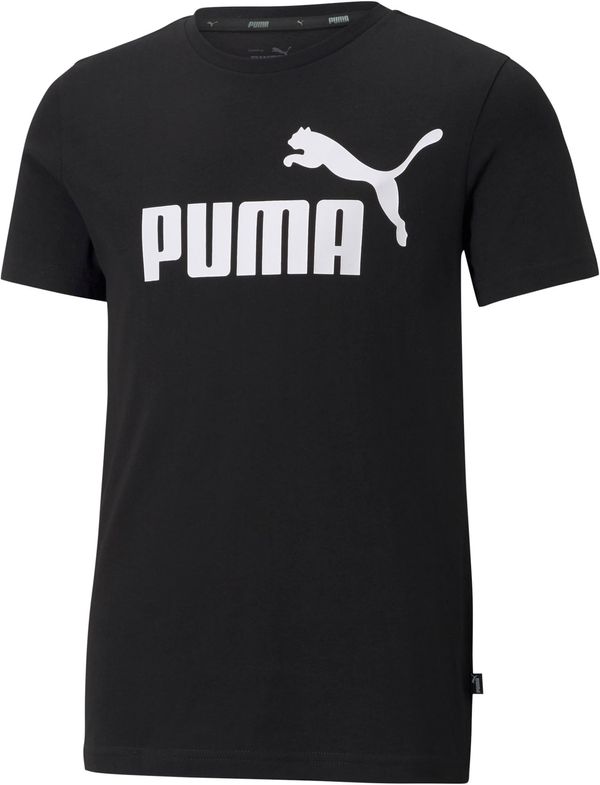PUMA PUMA Тениска 'Essentials'  черно / бяло