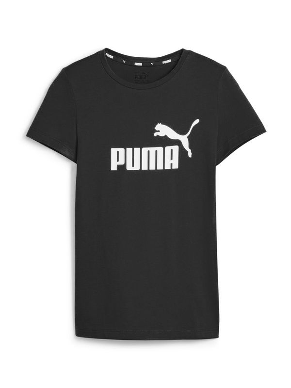 PUMA PUMA Тениска 'Essentials'  черно / бяло