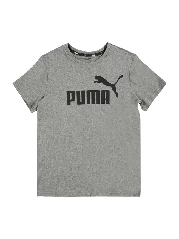 PUMA PUMA Тениска 'Essentials'  сив меланж / черно