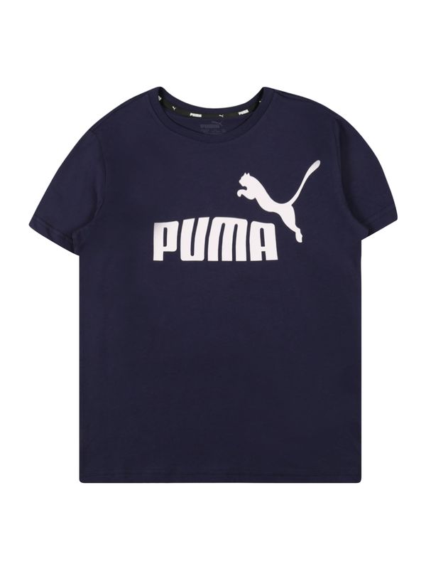 PUMA PUMA Тениска  нейви синьо / бяло