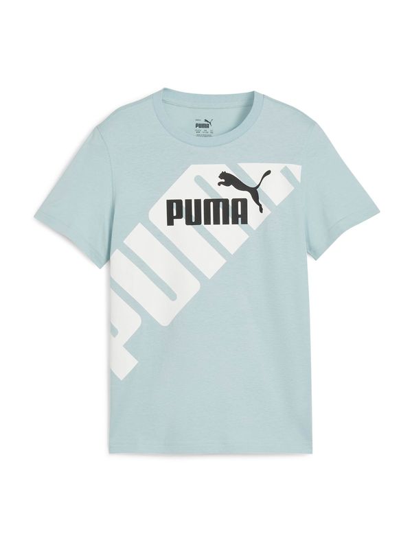 PUMA PUMA Тениска 'Power'  светлосиньо / черно / бяло