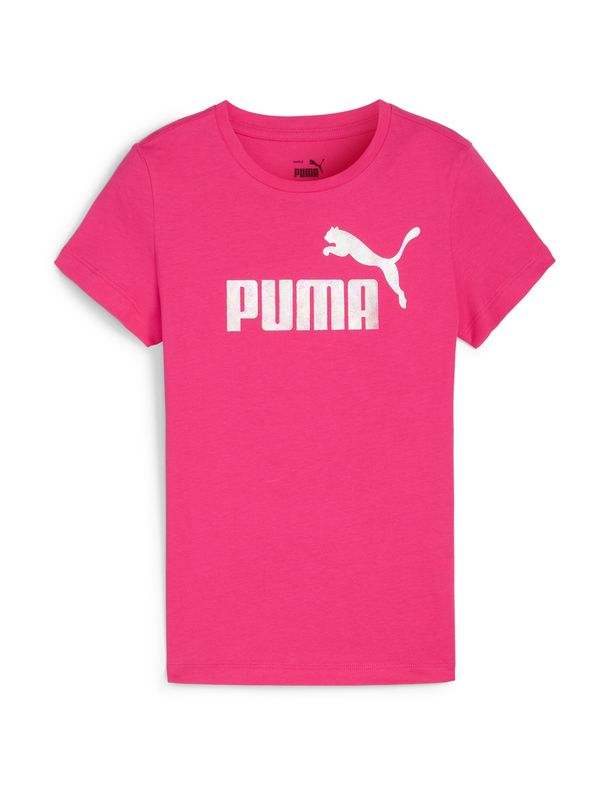 PUMA PUMA Тениска  розово / бяло