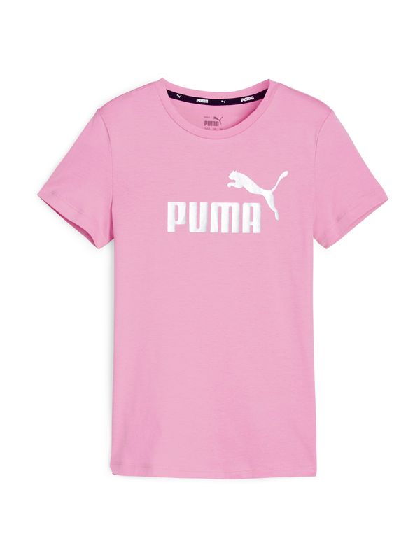 PUMA PUMA Тениска  розово / бяло