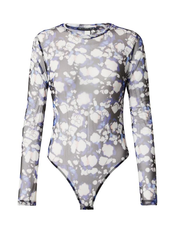 QS QS Боди  бежово / кралско синьо / тъмносиво / бяло