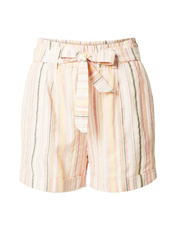 QS QS Панталон  бежово / пастелно жълто / каки / бяло