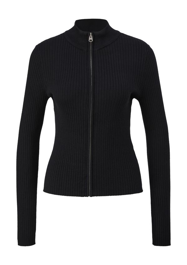 QS QS Плетена жилетка  черно