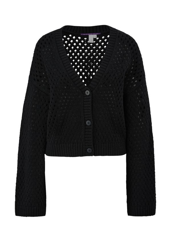 QS QS Плетена жилетка  черно