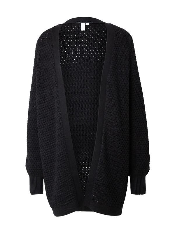 QS QS Плетена жилетка  черно