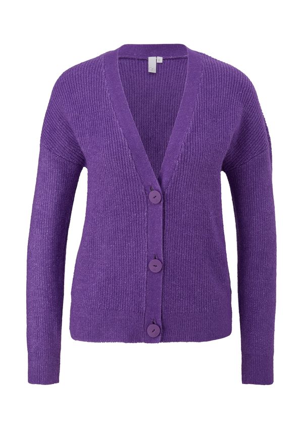 QS QS Плетена жилетка  лилав меланж