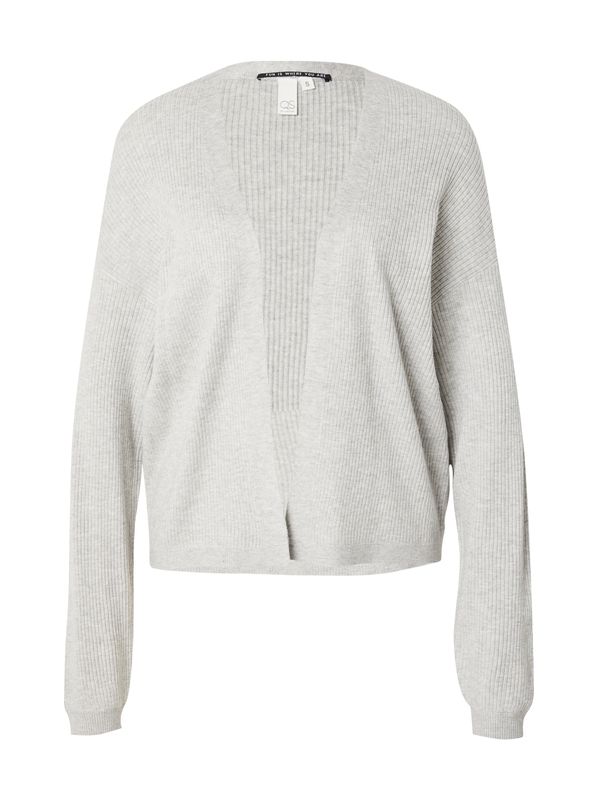 QS QS Плетена жилетка  сив меланж