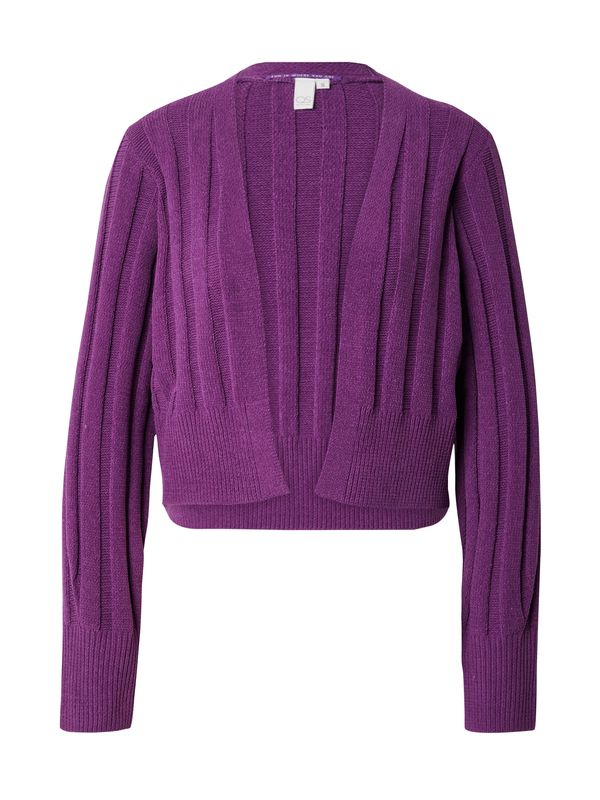 QS QS Плетена жилетка  тъмнолилаво