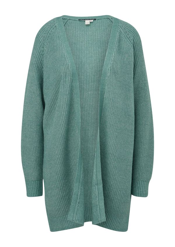 QS QS Плетена жилетка  тюркоазен