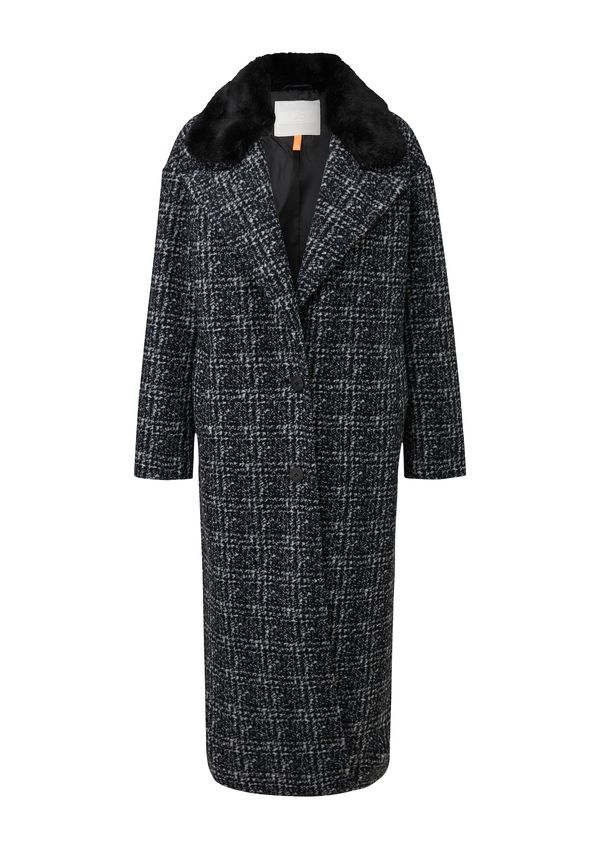 QS QS Преходно палто  сиво / черно