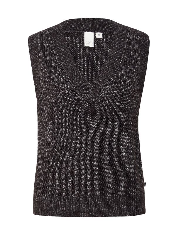 QS QS Пуловер  черно / бяло