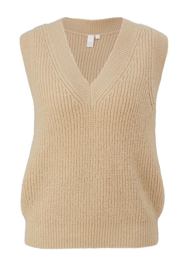 QS QS Пуловер  цвят "пясък"