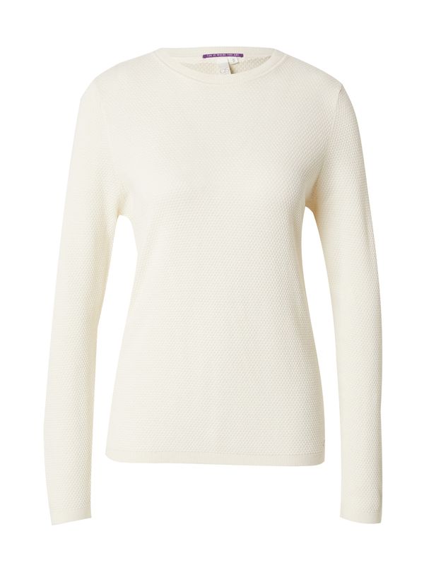 QS QS Пуловер  кремаво