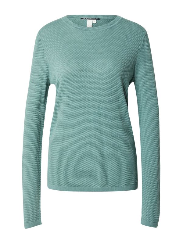 QS QS Пуловер  нефритено зелено