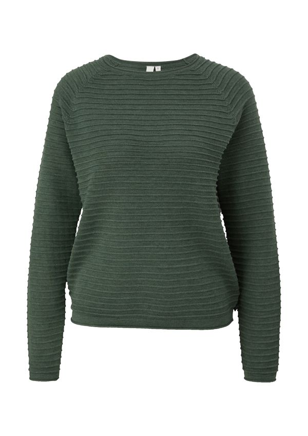 QS QS Пуловер  тъмнозелено