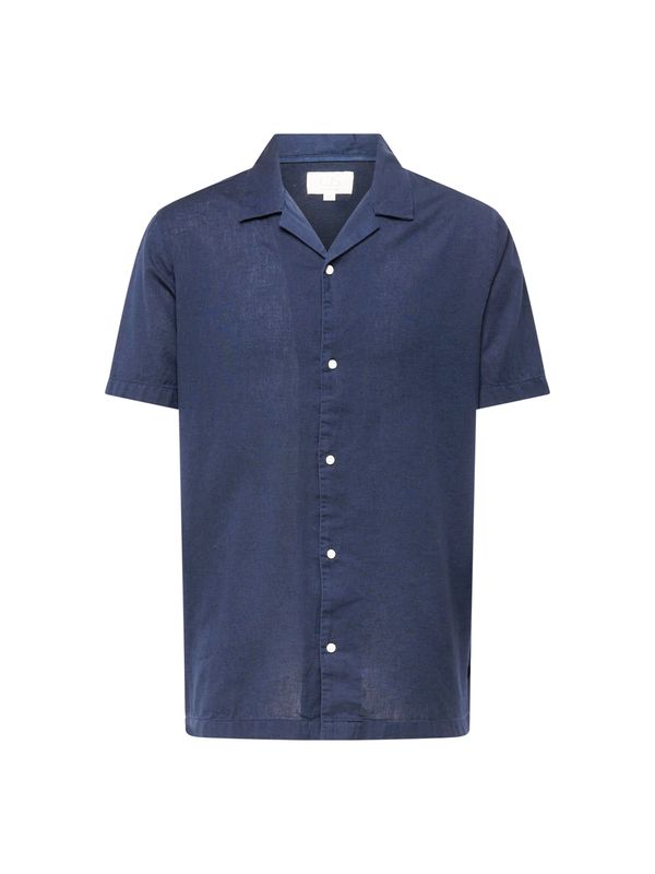 QS QS Риза  нейви синьо