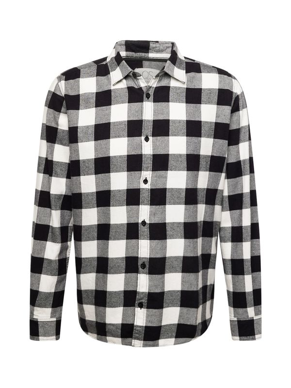 QS QS Риза  сиво / черно / бяло