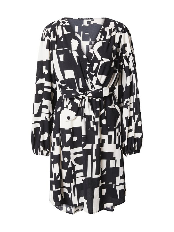 QS QS Рокля  черно / мръсно бяло