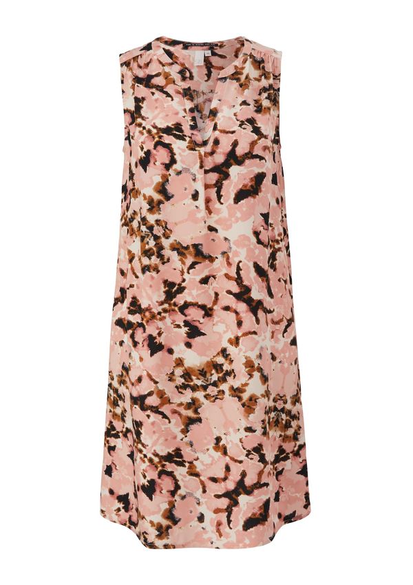 QS QS Рокля  пепел от рози / ръждиво червено / черно / бяло