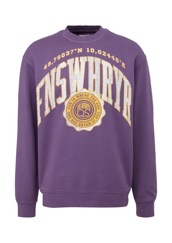 QS QS Суичър  шафран / лилав / мръсно бяло