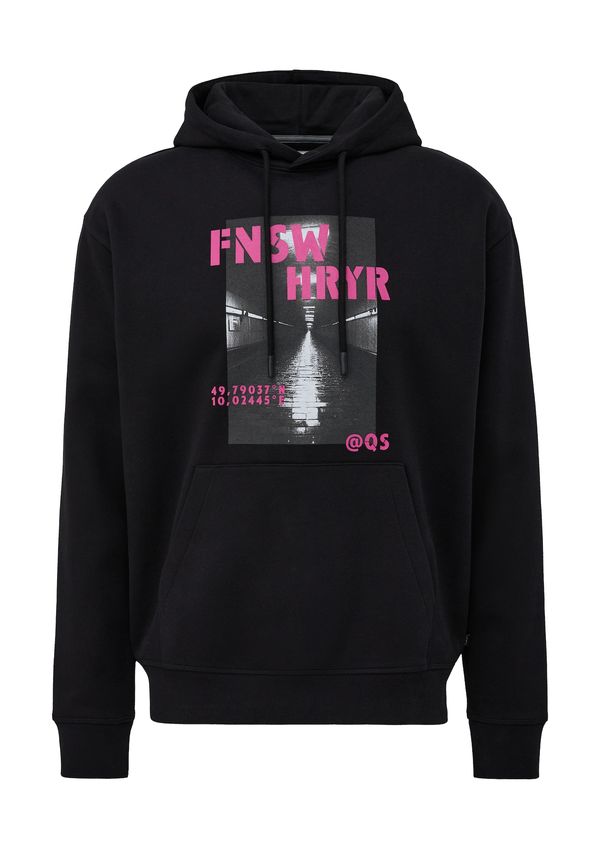 QS QS Суичър  сиво / розово / черно / бяло