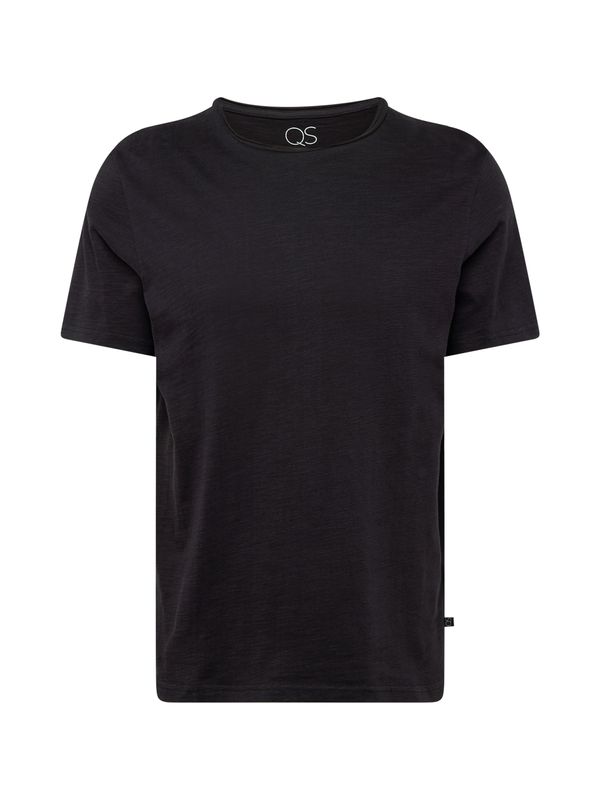 QS QS Тениска  антрацитно черно