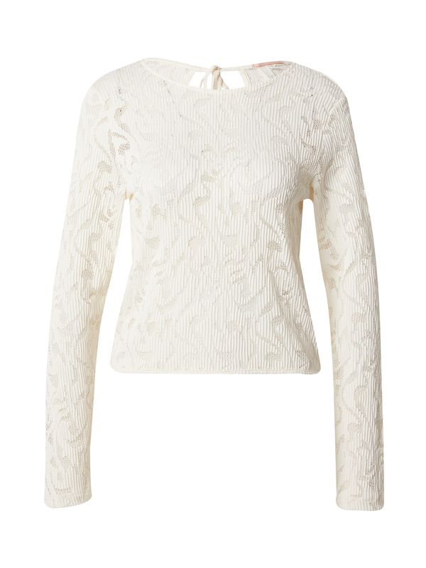 QS QS Тениска  естествено бяло