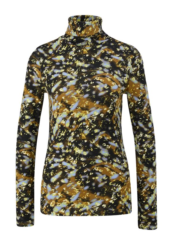 QS QS Тениска  кафяво / жълто / черно