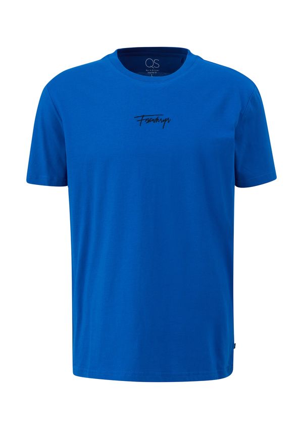 QS QS Тениска  кралско синьо / черно