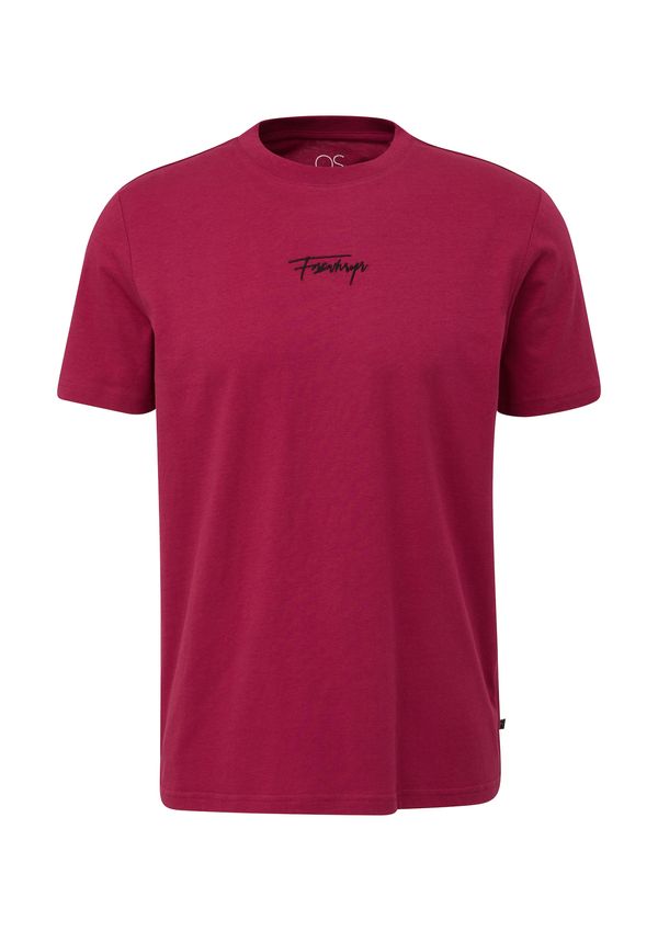 QS QS Тениска  малина / черно