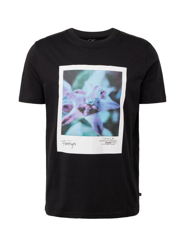 QS QS Тениска  синьо / лилав / черно / бяло