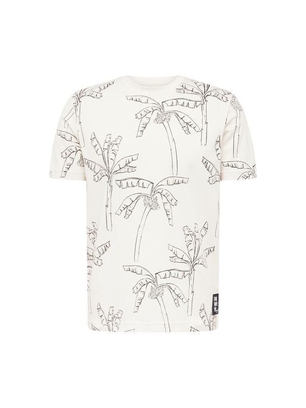 QS QS Тениска  светлобежово / черно