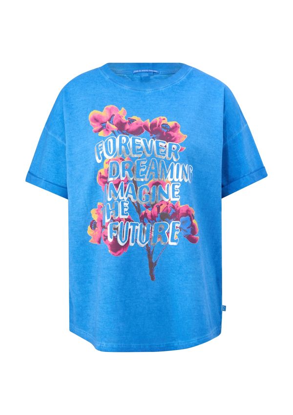 QS QS Тениска  тюркоазен / боровинка / розе / бяло