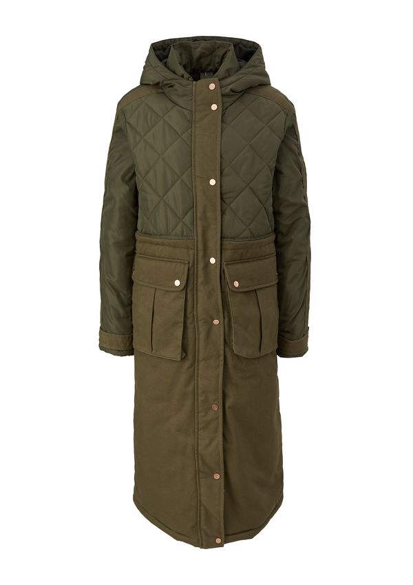 QS QS Зимно палто  маслина