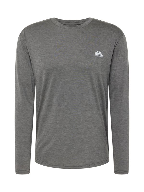 QUIKSILVER QUIKSILVER Функционална тениска 'COASTAL RUN'  черен меланж / бяло